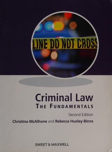 Cover image for Criminal law