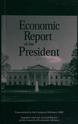 Cover image for Economic report of the president