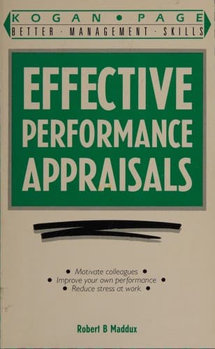 Cover image for Effective performance appraisals