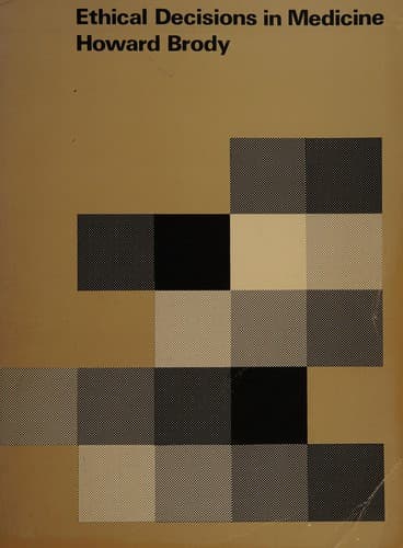 Cover image for Ethical decisions in medicine