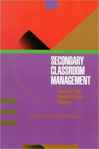 Cover image for Secondary Classroom Management