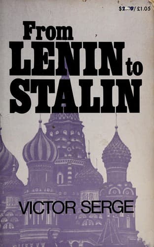 Cover image for From Lenin to Stalin
