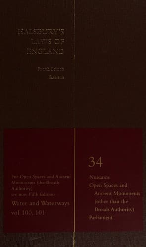 Cover image for Halsbury's laws of England.