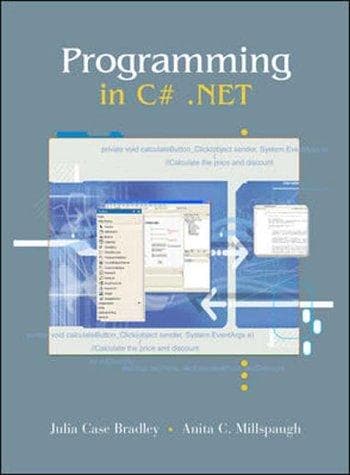 Cover image for Programming in C#.Net