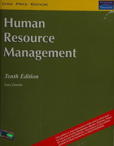 Cover image for Human resource management