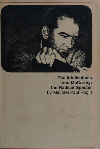 Cover image for The intellectuals and McCarthy