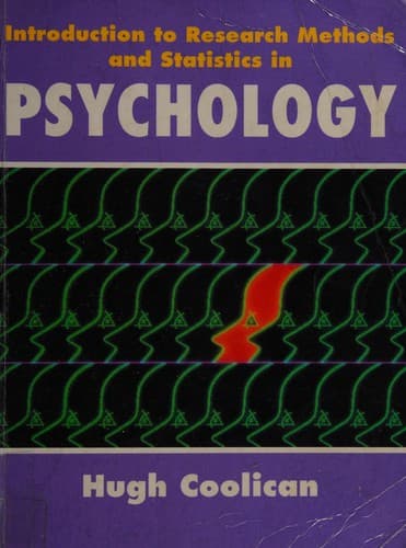 Cover image for Introduction to research methods and statistics in psychology