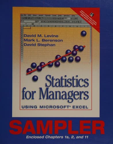 Cover image for Statistics for managers using Microsoft Excel