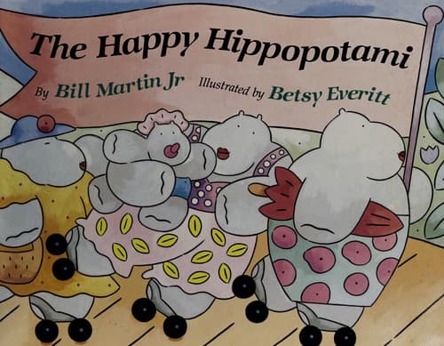 Cover image for The happy hippopotami