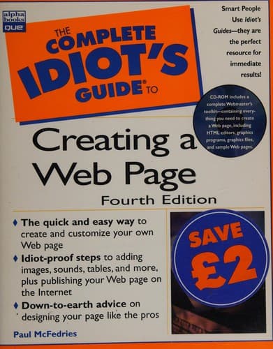 Cover image for The complete idiot's guide to creating a Web page