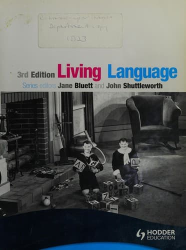 Cover image for Living language
