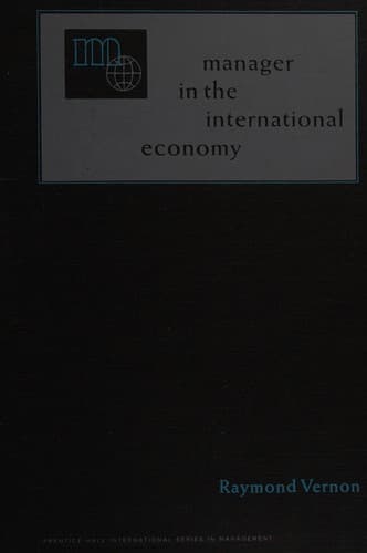 Cover image for Manager in the international economy.