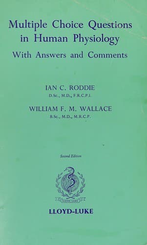 Cover image for Multiple choice questions in human physiology