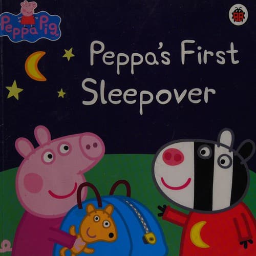 Cover image for Peppa's first sleepover storybook