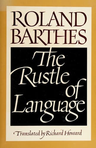 Cover image for The rustle of language