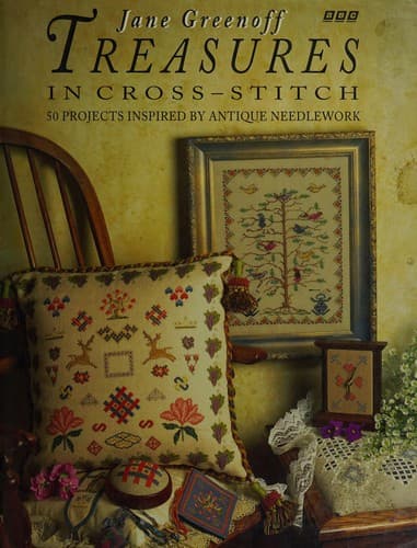 Cover image for Treasures in cross-stitch