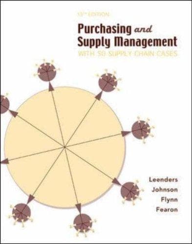 Cover image for Purchasing Supply Management