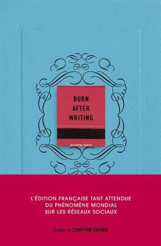 Cover image for Burn after writing  - L'édition française officielle