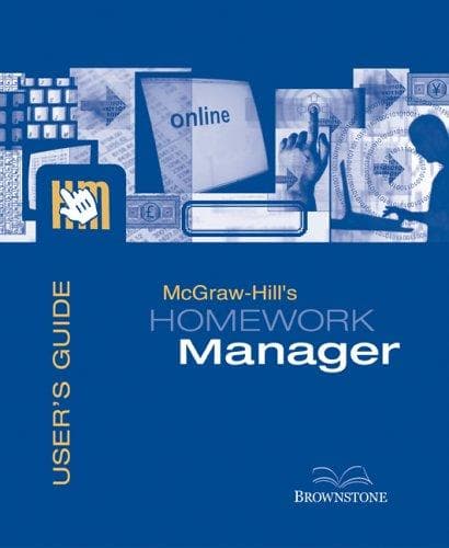 Cover image for McGraw-Hill's Homework Manager User's Guide and Access Code to accompany Financial Accounting