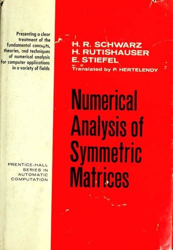 Cover image for Numerical analysis of symmetric matrices