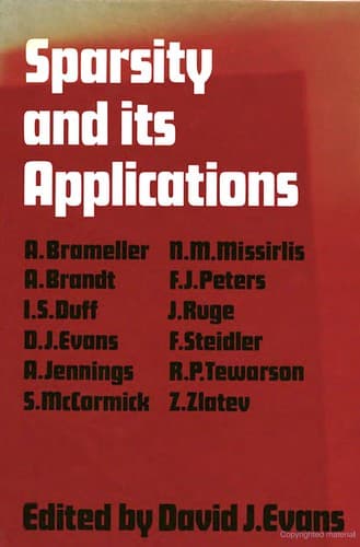 Cover image for Sparsity and its applications