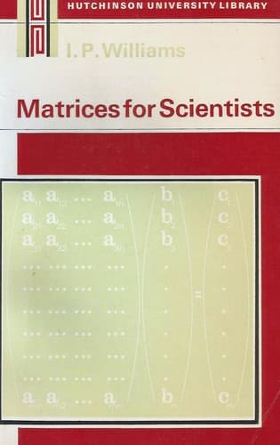 Cover image for Matrices for scientists