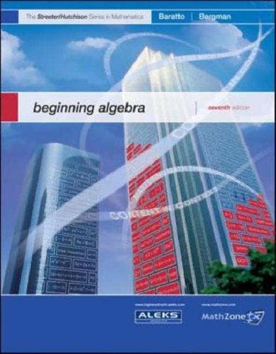 Cover image for MP Beginning Algebra (The Streeter Series)