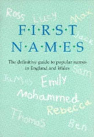 Cover image for First Names (Office of Population Censuses)