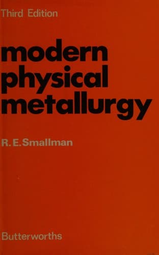 Cover image for Modern physical metallurgy