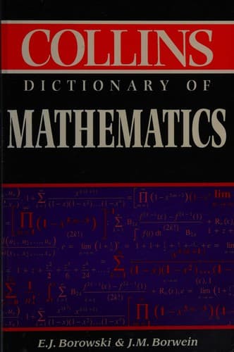 Cover image for Dictionary of mathematics