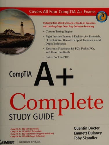 Cover image for CompTIA A+ complete study guide