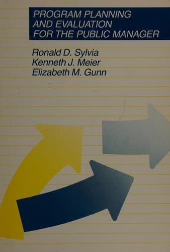Cover image for Program planning and evaluation for the public manager