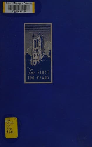 The Church of the covenant, the first hundred years