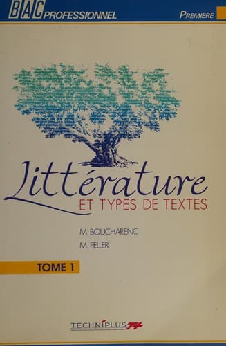 Cover image for Littérature et types de textes