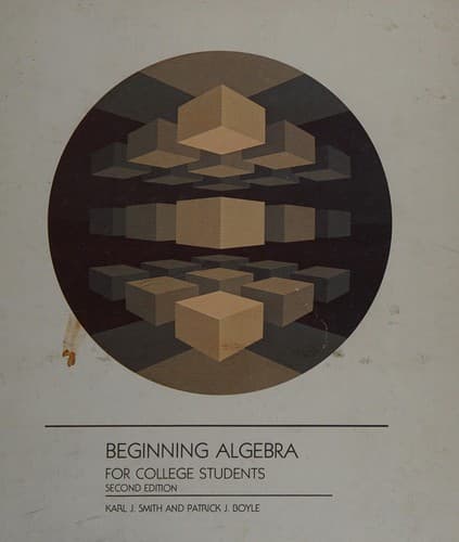 Cover image for Beginning algebra for college students