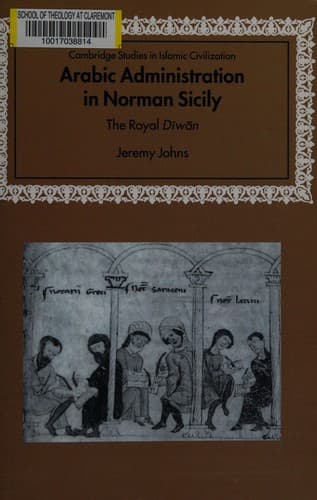 Cover image for Arabic administration in Norman Sicily