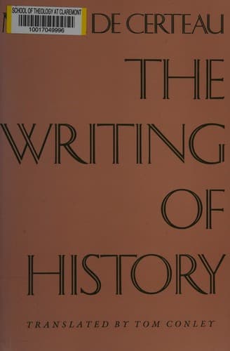 Cover image for The writing of history