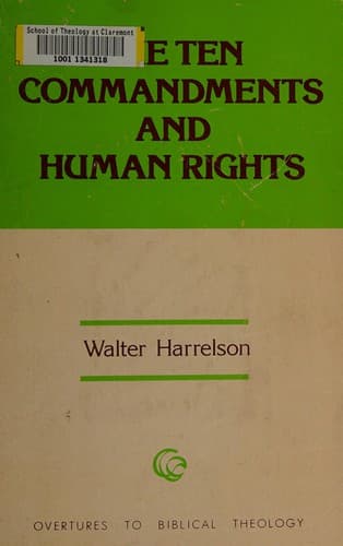 Cover image for The Ten commandments and human rights