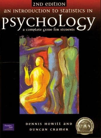 Cover image for An introduction to statistics in psychology