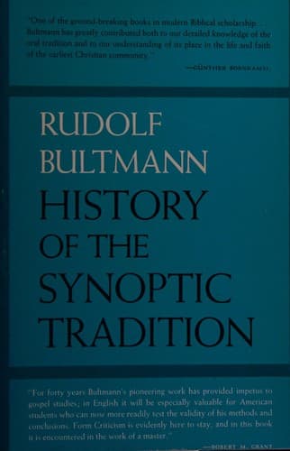 Cover image for History of the Synoptic Tradition