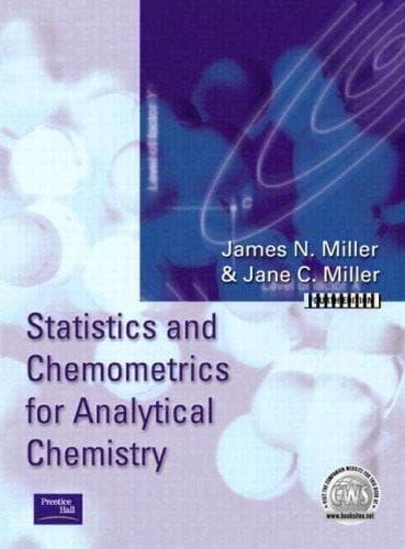 Cover image for Statistics and chemometrics for analytical chemistry