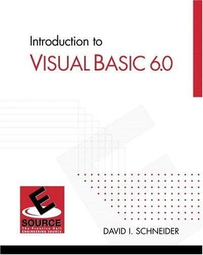 Cover image for Introduction to Visual Basic 6.0 (ESource Series)