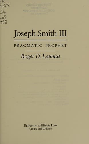 Cover image for Joseph Smith III