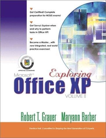 Cover image for Exploring Microsoft Office XP Professional, Vol. 2