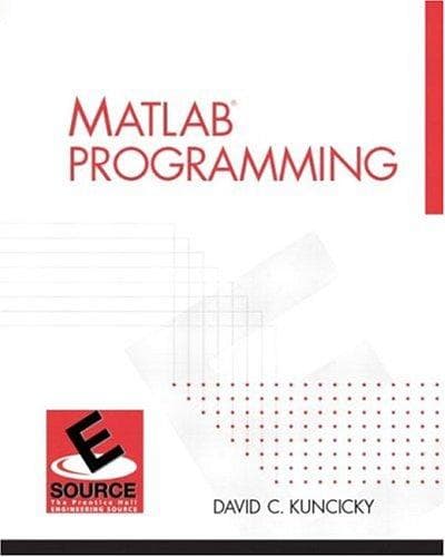 Cover image for MatLAB Programming