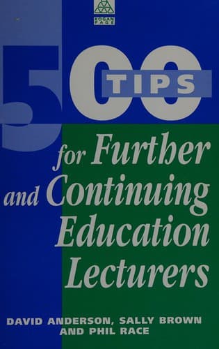 Cover image for 500 tips for further and continuing education lecturers