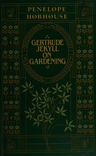 Cover image for Gertrude Jekyll on gardening