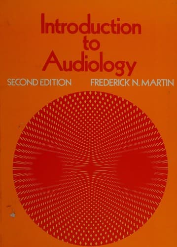 Cover image for Introduction to audiology
