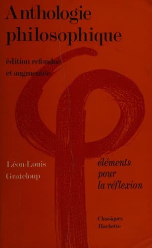 Cover image for Anthologie philosophique