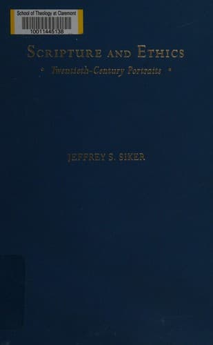 Cover image for Scripture and Ethics